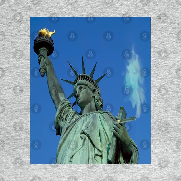 Holy Smoke! Statue of Liberty by BullShirtCo